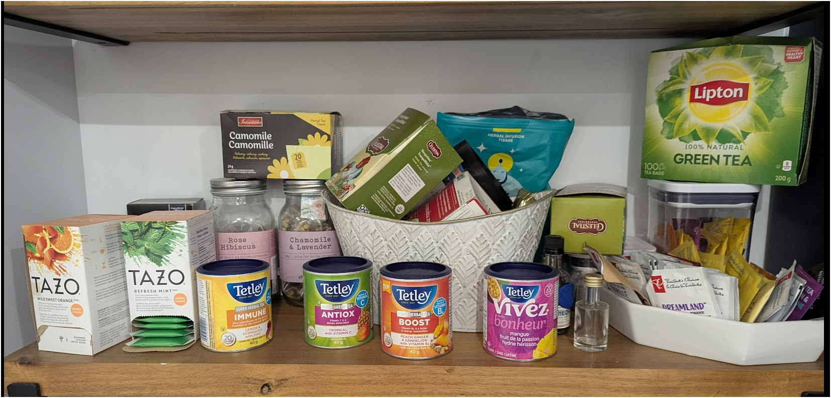 Tea pantry full inventory